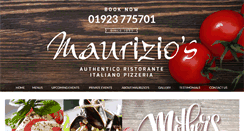 Desktop Screenshot of mauriziosrestaurant.co.uk